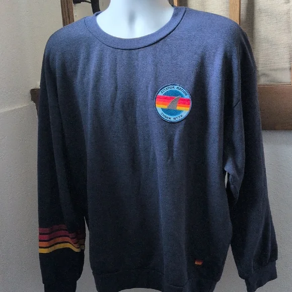 ✨ Rare Aviator Nation X Discovery Channel Shark Week Crew Neck Size Large